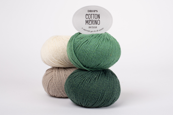 DROPS Cotton Merino yarn combining cotton and merino wool, soft yarn for all-season wear