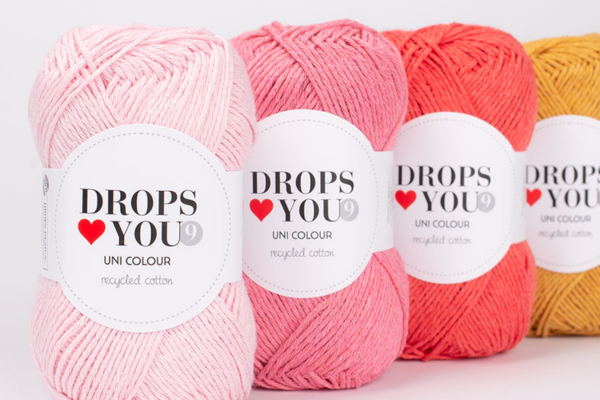 DROPS Loves You 9 cotton yarn in natural shades, breathable yarn for crochet and summer knitting
