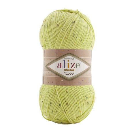 Main cotton gold tweed 439 green