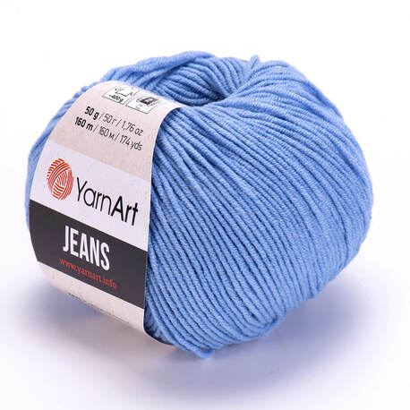 Yarn YarnArt  JEANS cotton 55% polyester 45% 160m Color selection 50g