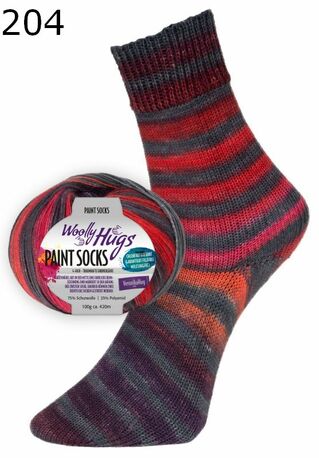 Woolly Hugs paint socks # 200 4ply 100gr 