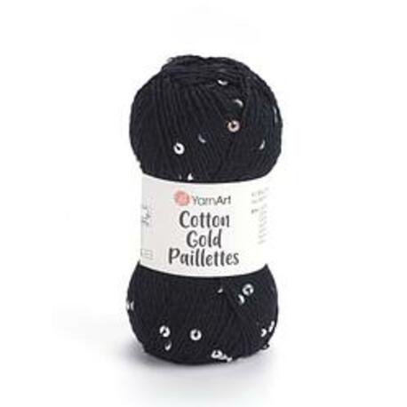 Main yarnart cotton gold paillettes 7101