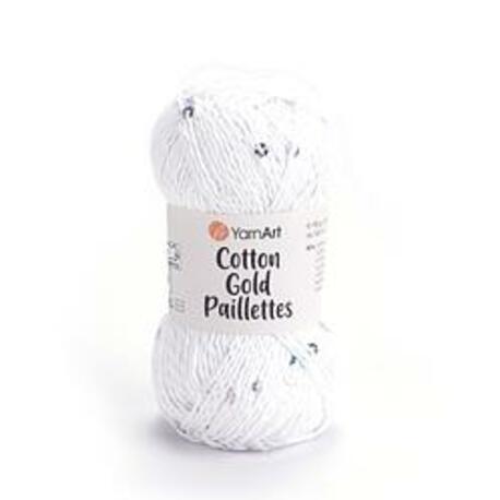 Main yarnart cotton gold paillettes 7102