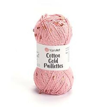 Main yarnart cotton gold paillettes 7108