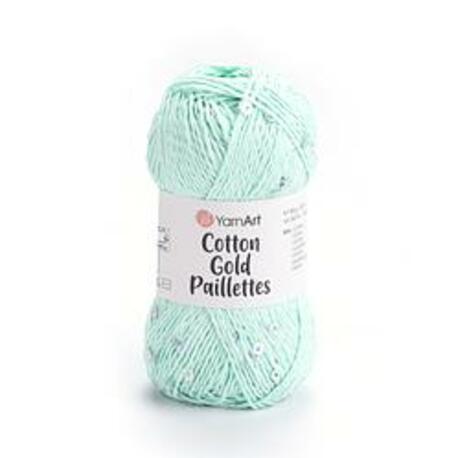 Main yarnart cotton gold paillettes 7112