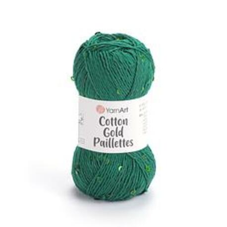 Main yarnart cotton gold paillettes 7114