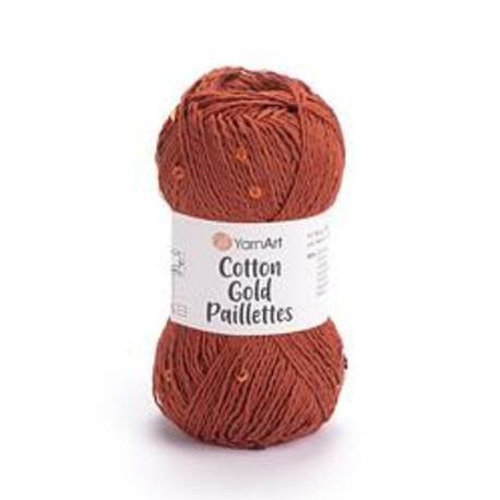 Main yarnart cotton gold paillettes 7117