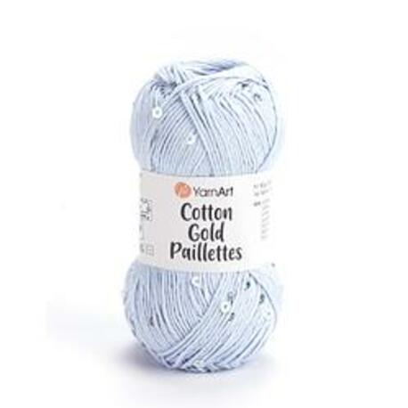 Main yarnart cotton gold paillettes 7109