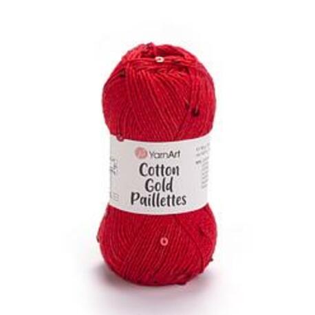 Main yarnart cotton gold paillettes 7115