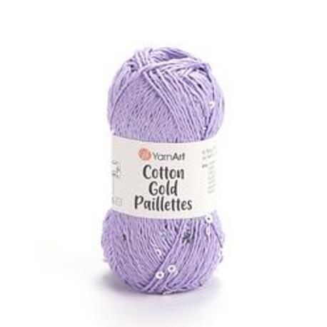 Main yarnart cotton gold paillettes 7116