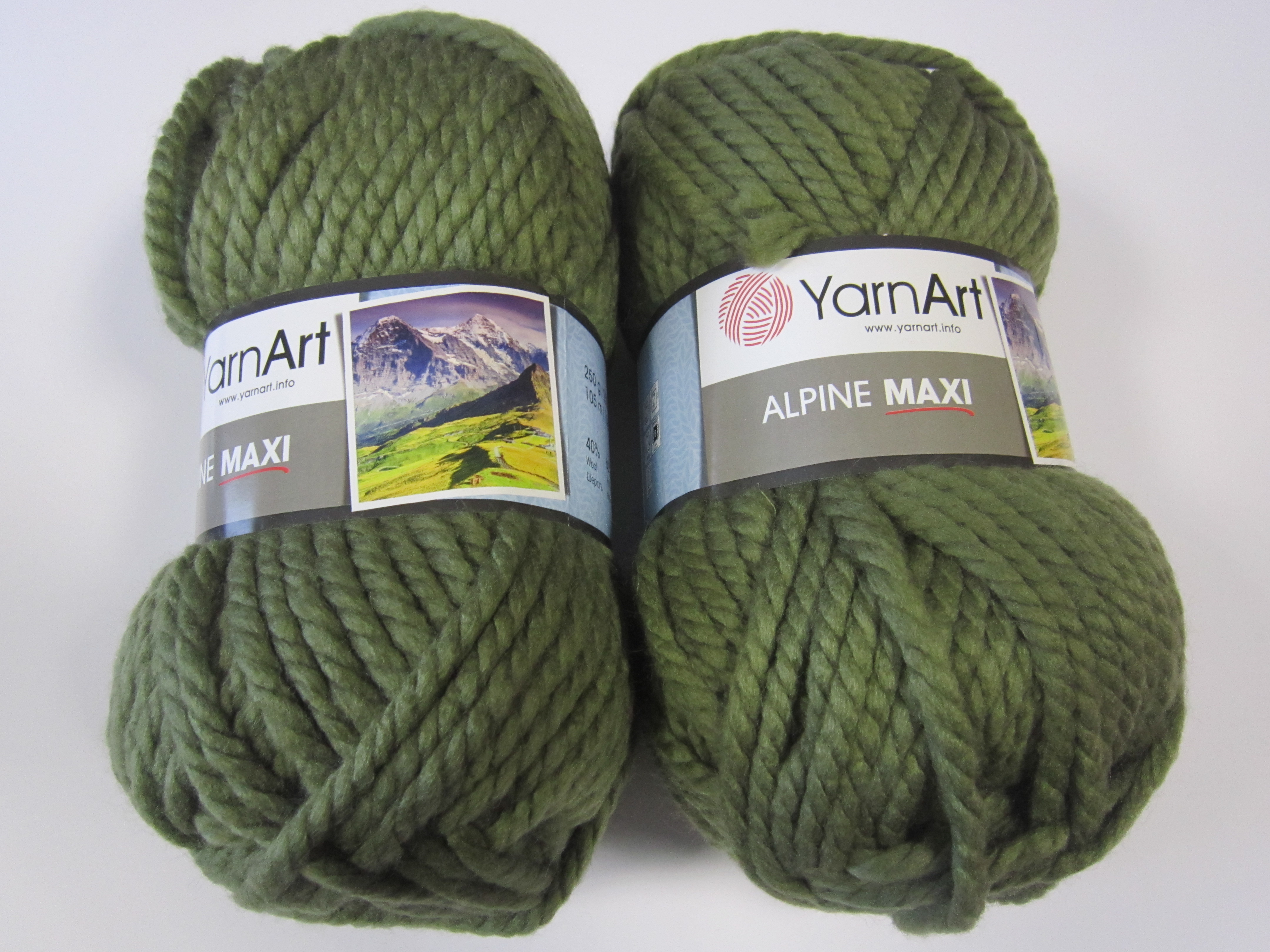 YARNART ALPINE MAXI Yarn, 250 gr. - 105 m Chunky Wool Yarn