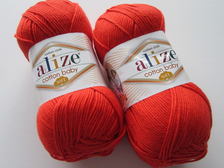 Alize Cotton BABY SOFT Yarn 5x100gr-270mt Hand Knitting