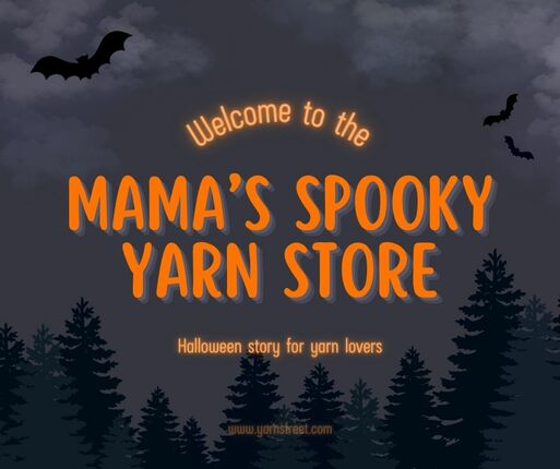 Large halloween story for yarn lovers