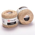 YarnArt Violet crochet thread mercerized cotton yarn skein color 60 fine lace yarn for doilies and summer garments