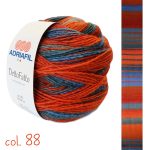 Adriafil Dettofatto gradient yarn skein color 88, wool acrylic blend multicolor cake yarn for knitting and crochet