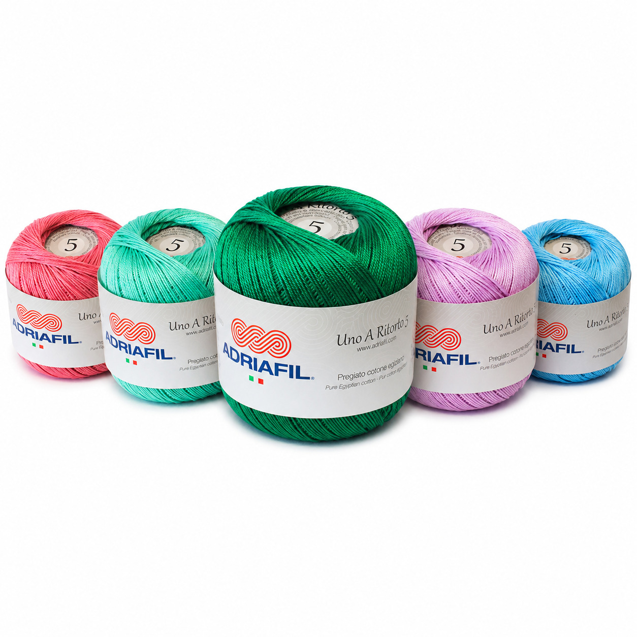 ADRIAFIL CROCHET THREAD UNO RITORTO 5 ADRIAFIL UNO A RITORTO 5 - Image 1