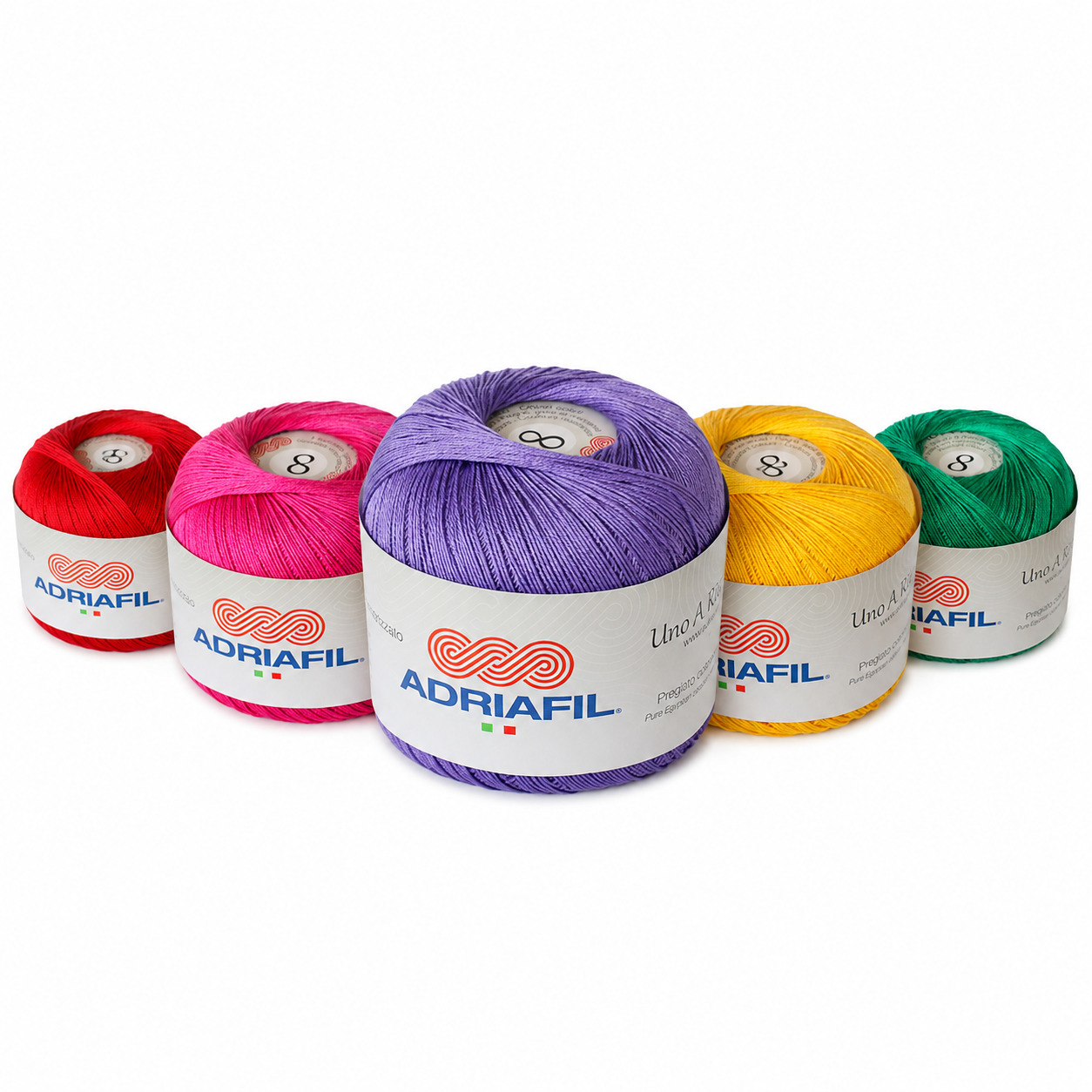 ADRIAFIL CROCHET THREAD UNO RITORTO 8 ADRIAFIL UNO A RITORTO 8 - Image 1