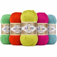 ALIZE DIVA - Silky acrylic yarn for summer