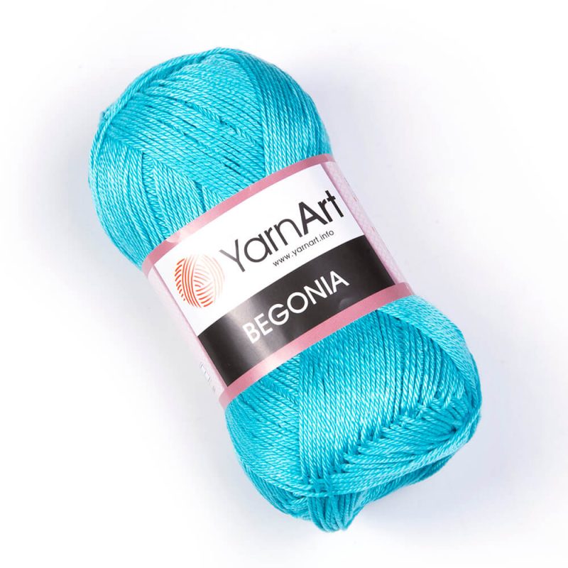 YarnArt Begonia mercerized cotton yarn skein color 08 soft shiny cotton yarn for summer garments and crochet
