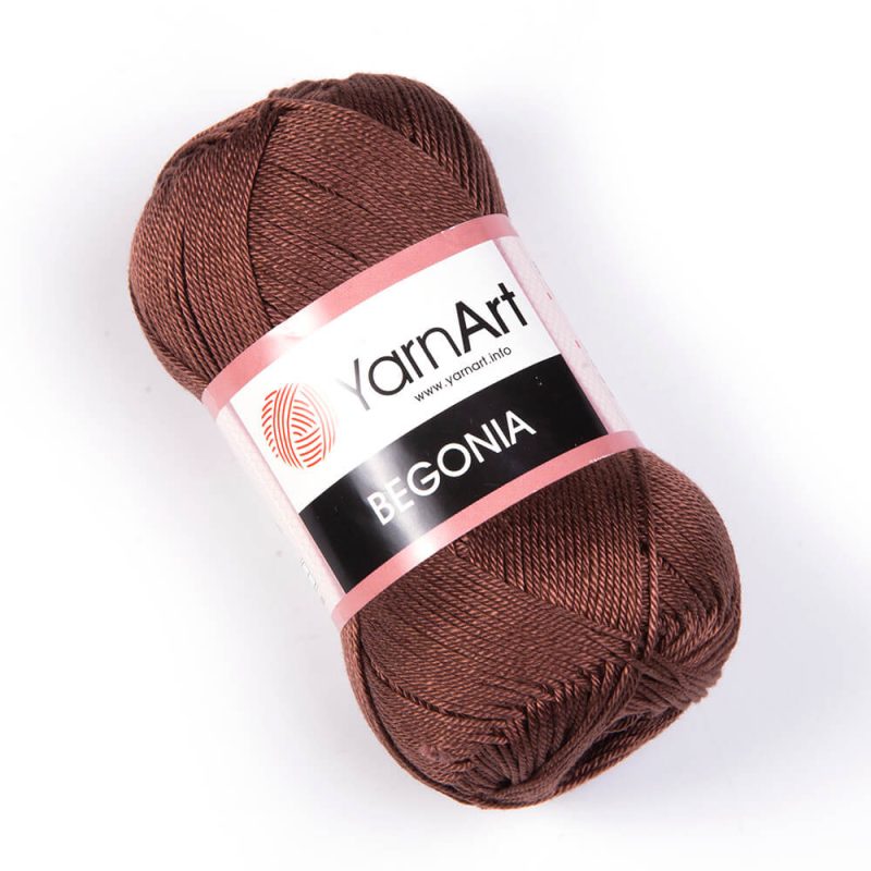 YarnArt Begonia mercerized cotton yarn skein color 77 soft shiny cotton yarn for summer garments and crochet