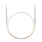 Addi Premium Classic circular knitting needles with brass tips and gold cable