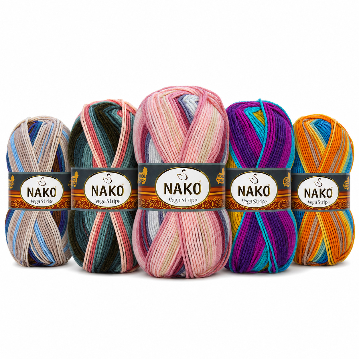NAKO YARN VEGA STRIPE NAKO VEGA STRIPE - Image 1