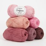 DROPS Safran yarn skeins in various colors 100% Egyptian cotton yarn for amigurumi and summer garments