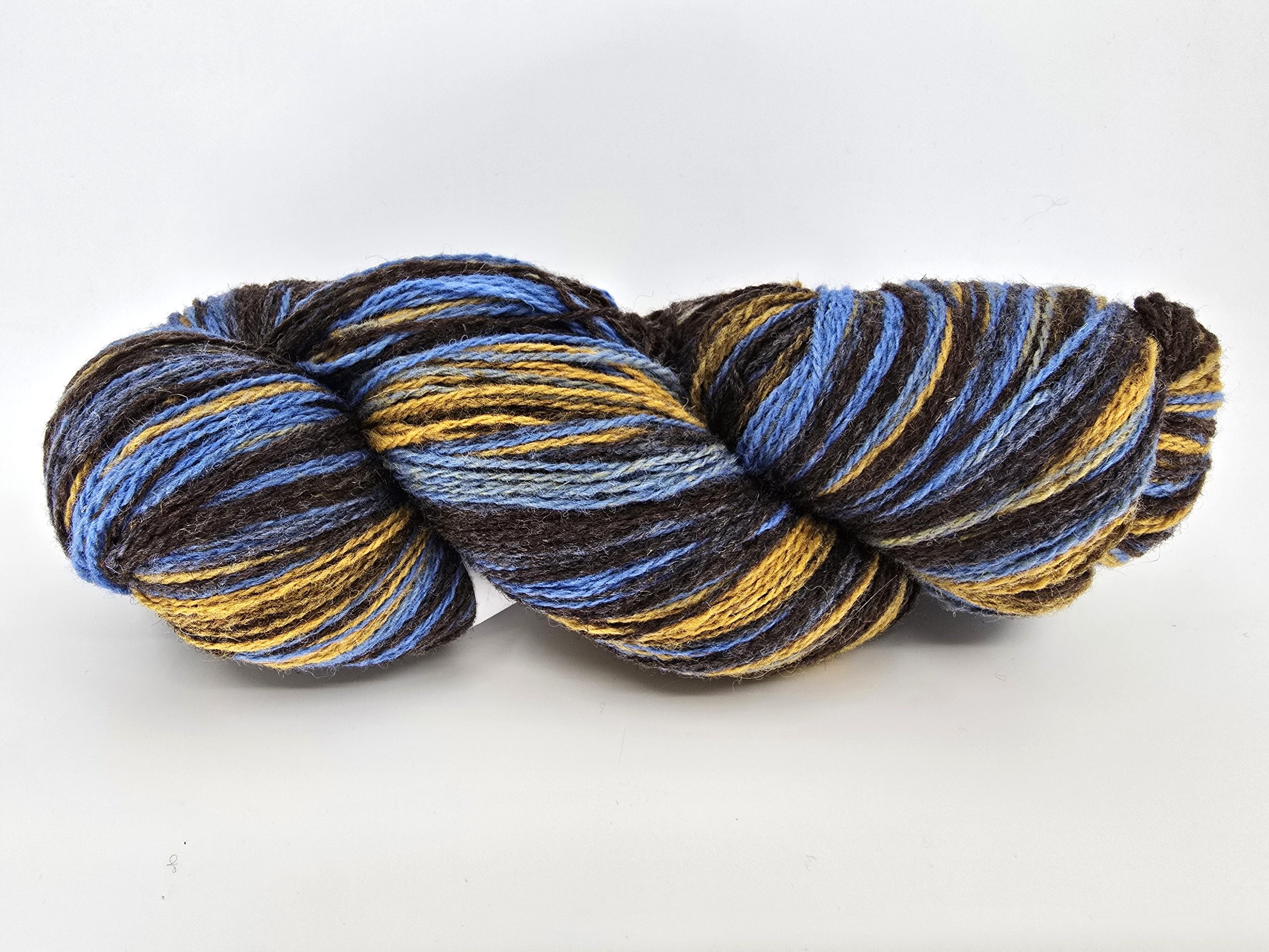 82 brown blue AADE LONG 8/2 BROWN BLUE - Image 1