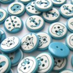 TURQUOISE BUTTON 14MM 3772