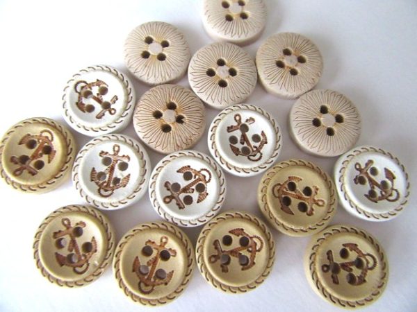WOOD BUTTON 13MM 306