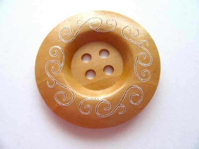 406 40cm WOOD BUTTON 40MM 406 - Image 1
