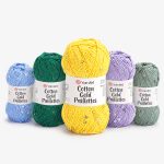 YARNART COTTON GOLD PAILLETTES - kokvilnas dzija ar smalku mirdzumu vasaras apģērbiem