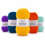 YARNART ELITE - universāla dzija ar gludu struktūru adīšanai un tamborēšanai