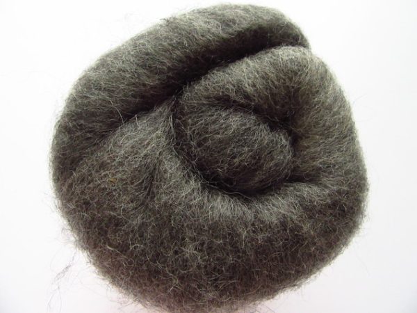 FELTING WOOL DARK GREY