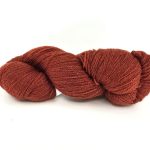 AADE Lõng yarn skein brick 8/2 color , a 100% pure wool yarn made in Estonia. Spun from natural sheep’s wool without chemical treatment,