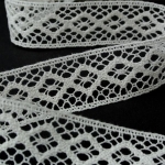BLEACHED LINEN LACE 32MM 75250