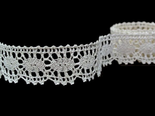 BLEACHED LINEN LACE 22MM 75294