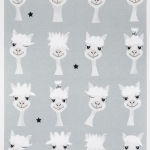 HALF LINEN TOWEL 50*70CM "LLAMAS"