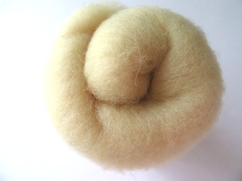 FELTING WOOL NATURAL WHITE