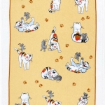 PUSLINA DVIELIS 50*70CM "KAĶIS UN PELE"