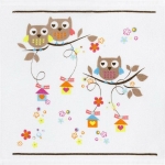 HALF LINEN TOWEL 50*70CM "3 OWLS"