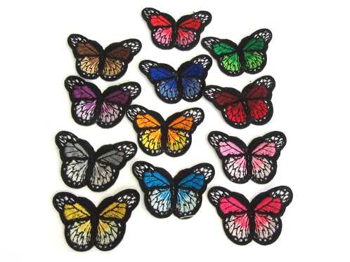 APPLIQUE "BUTTERFLY" 3*4CM 3019