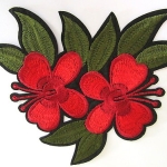 APPLIQUE “RED FLOWERS” product