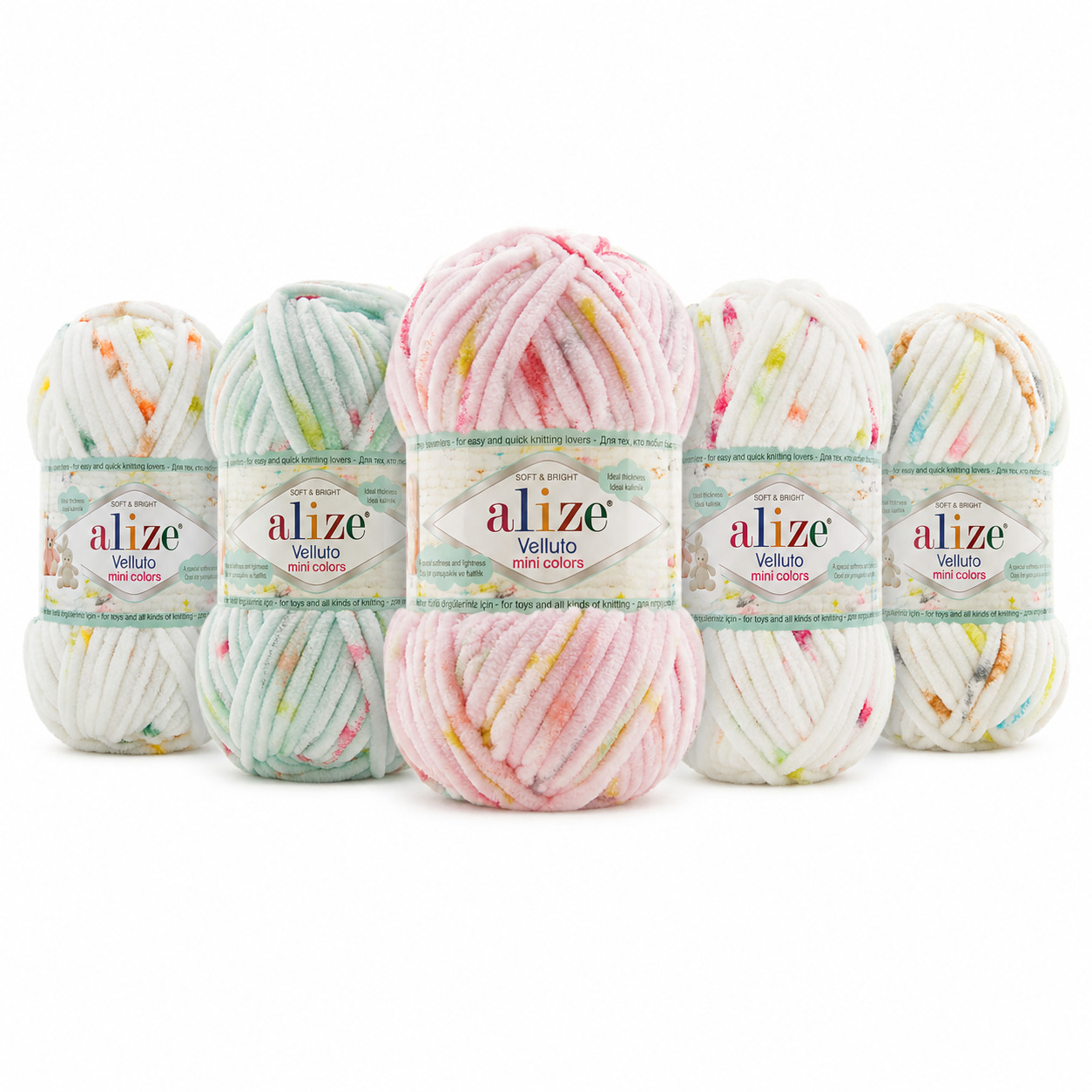 ALIZE HANDKNITTING YARN VELLUTO MINI COLORS ALIZE VELLUTO MINI COLORS - Image 1
