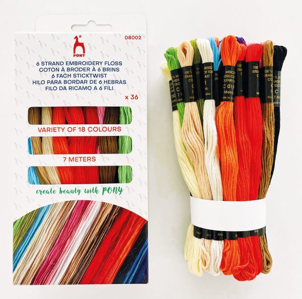 PONY EMBROIDERY FLOSS 08002