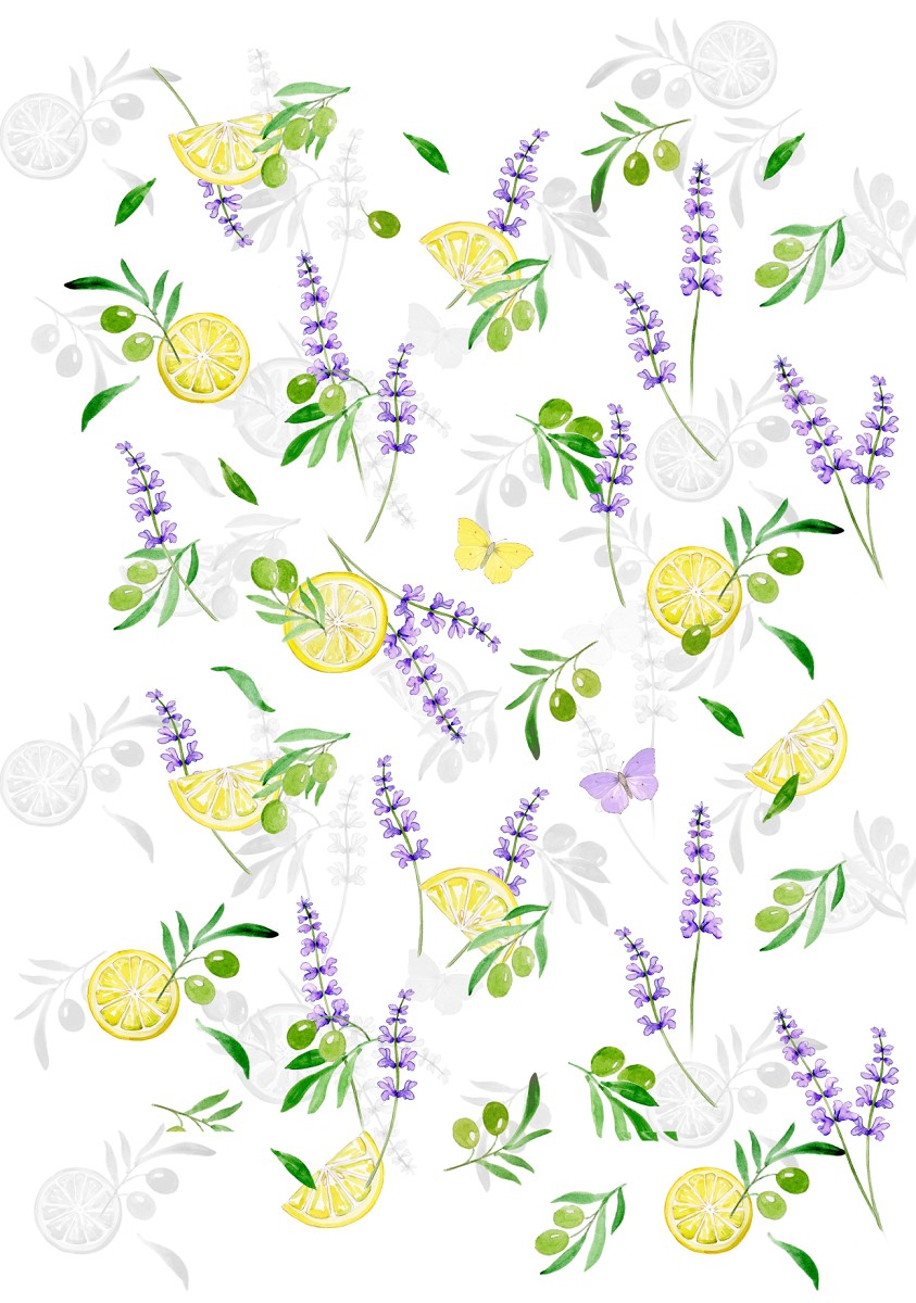 251-910_7261 PUSLĪNA DVIELIS 50*70CM "MEDITERĀNS" - Image 1