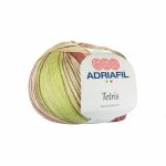Adriafil Tetris yarn color 81 – multicolour chunky acrylic wool blend variegated skein