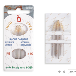 PONY GOLD EYE SHORT DARNERS NEEDLES 1/5  09852