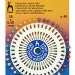 PONY pearlised head pins 29801