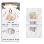 Pony tapestry needles set size 18 22 embroidery and cross stitch needles, gold eye